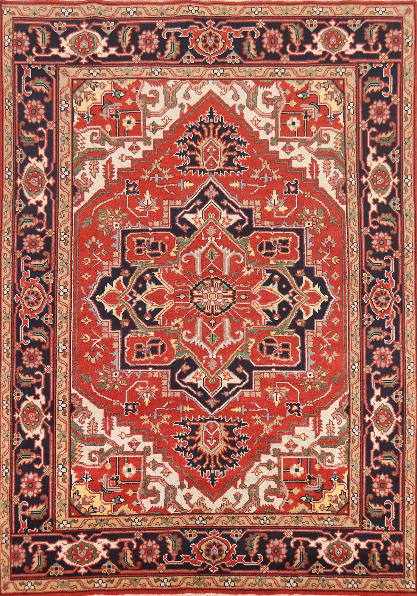 Geometric Heriz Serapi Oriental Area Rug 8x10