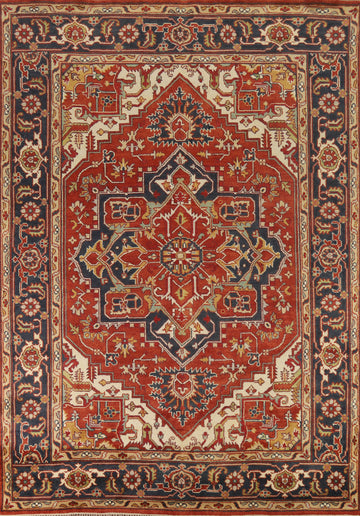Handmade Wool Heriz Serapi Oriental Area Rug 9x12