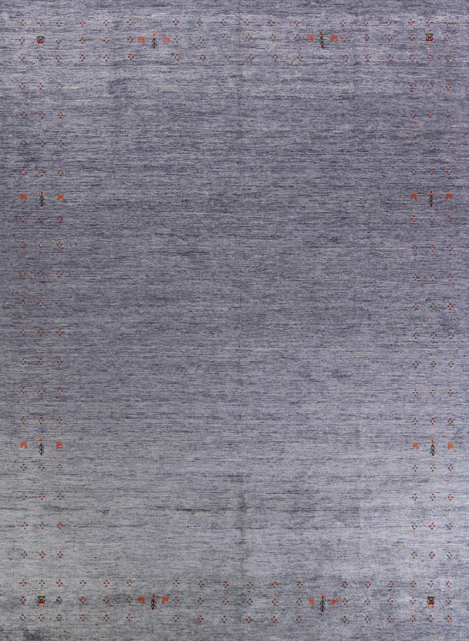 Blue & Gray Handmade Gabbeh Indian Area Rug 9x12