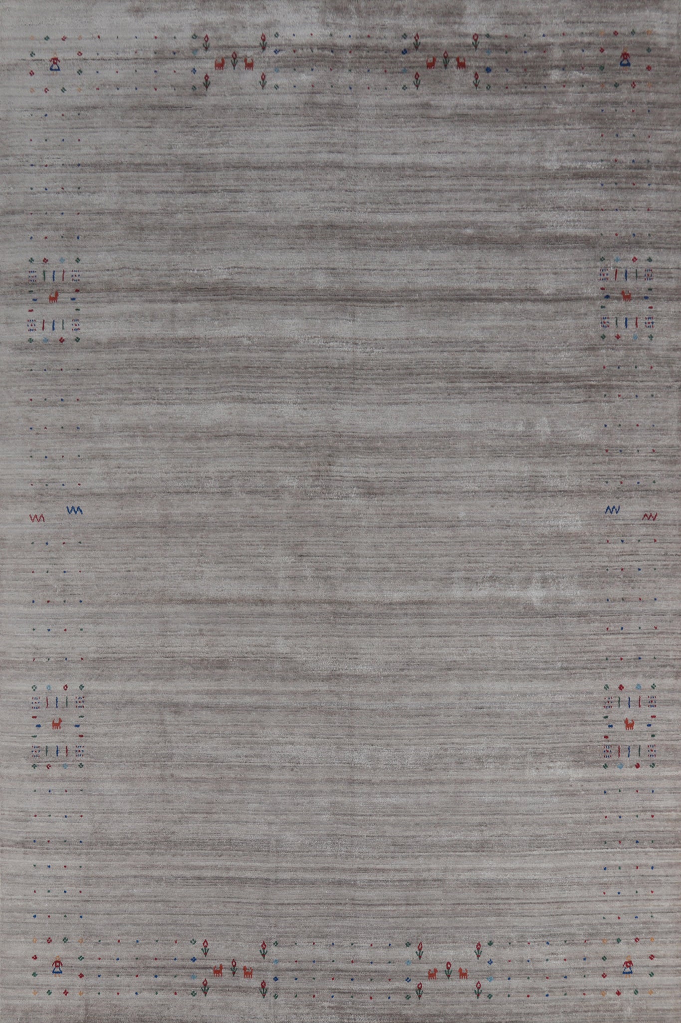 Handmade Gabbeh Indian Area Rug 9x12
