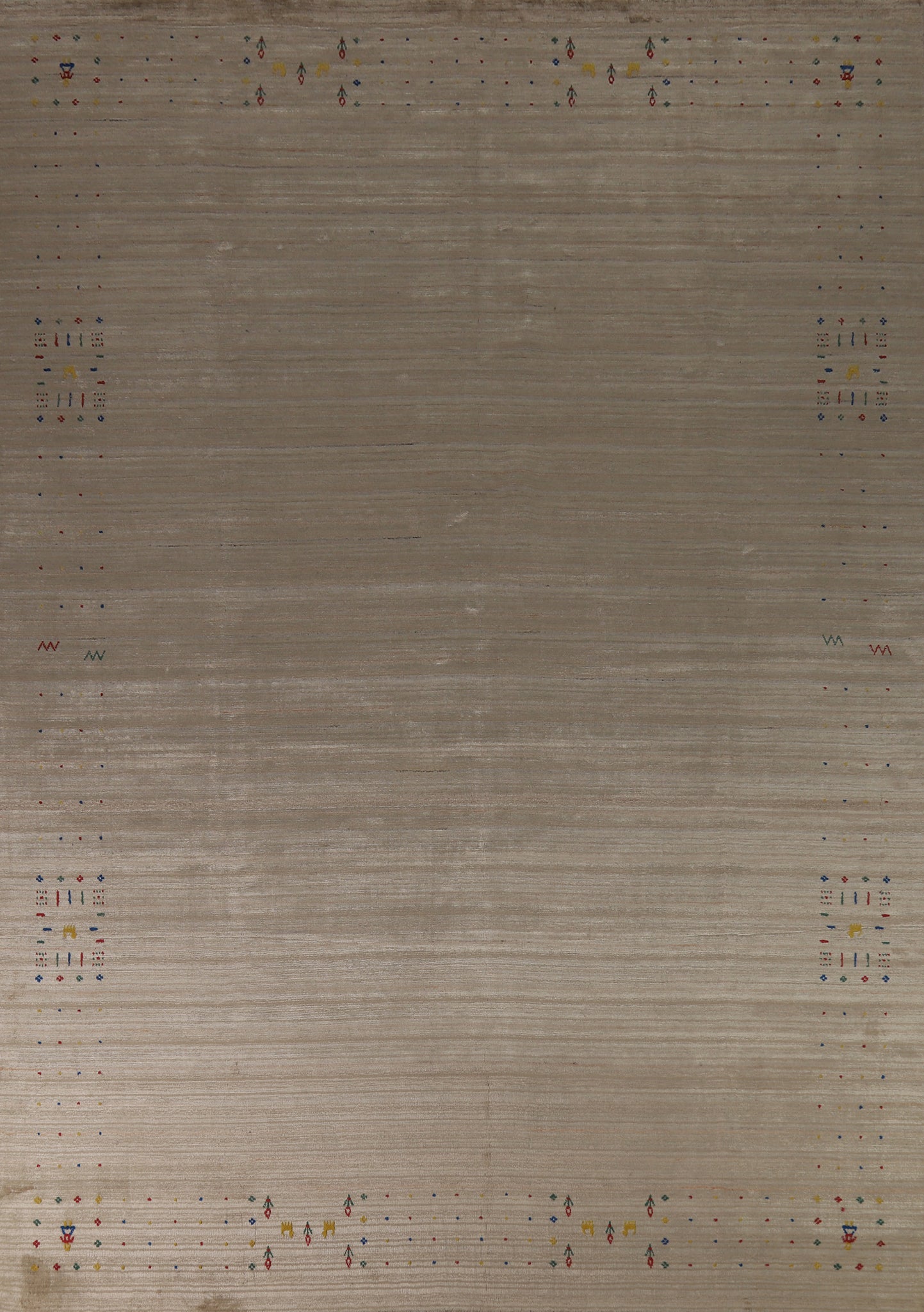 Camel Wool Handmade Gabbeh Indian Area Rug 9x12