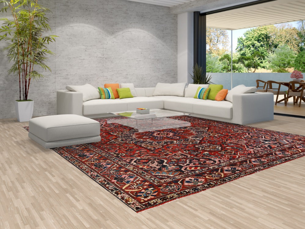 Vegetable Dye Bakhtiari Persian Large Rug 11x13