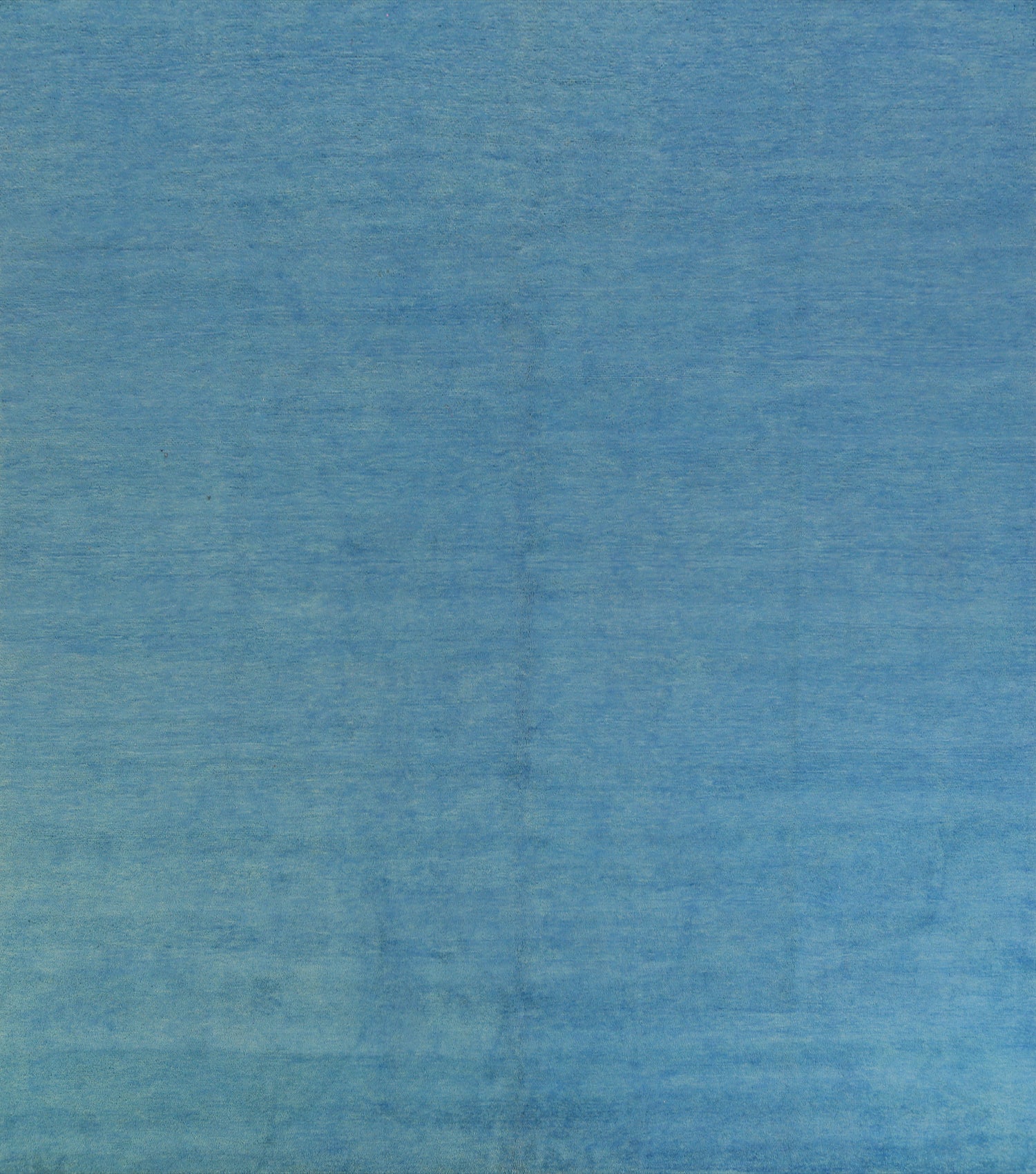 Sky Blue Square Gabbeh Persian Area Rug 10x10