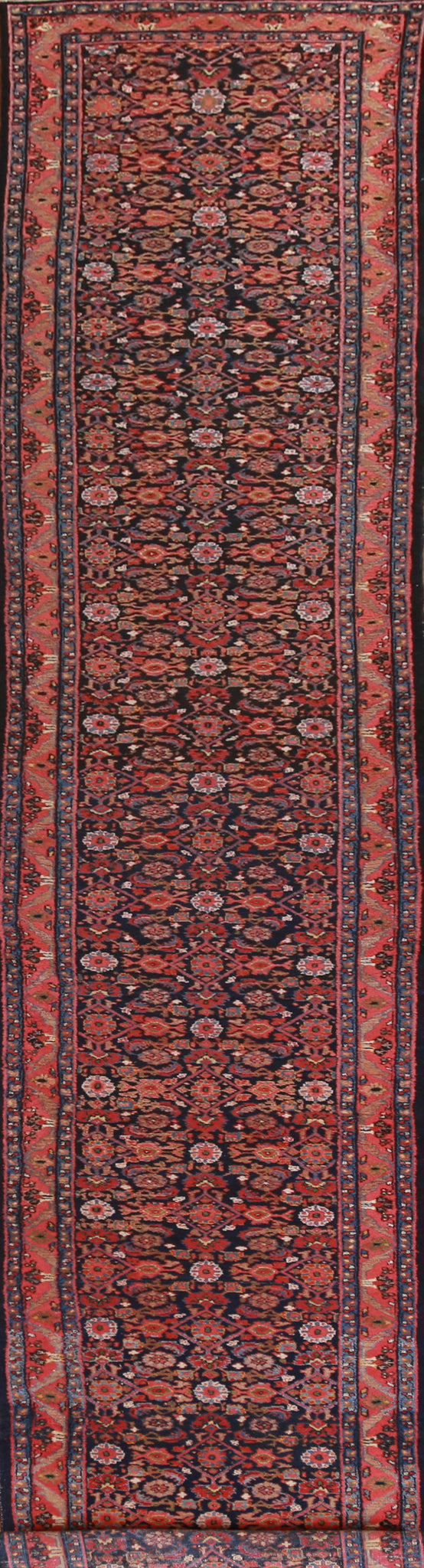 Vegetable Dye Wool Mahal Persian Runner Rug 3x19