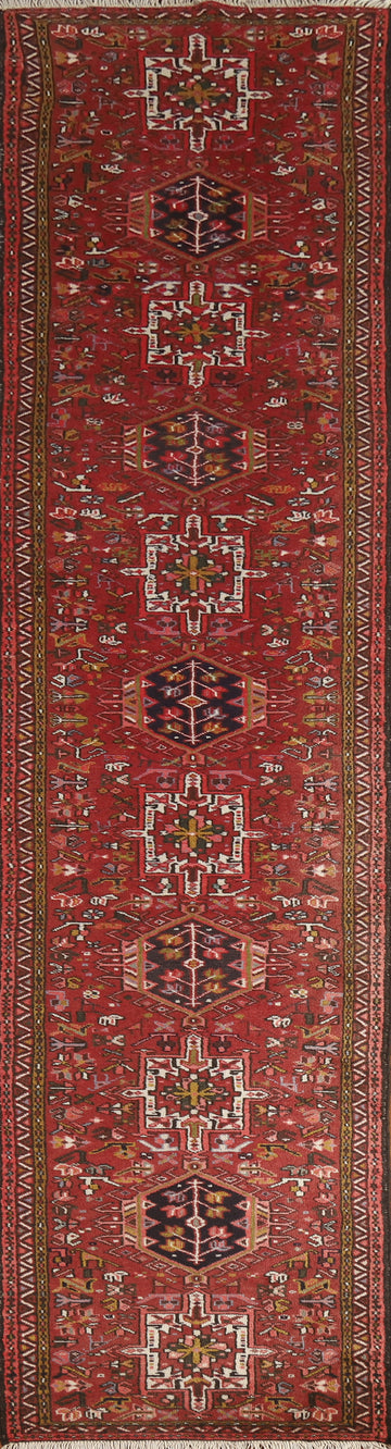 Vegetable Dye Gharajeh Persian Runner Rug 2x13