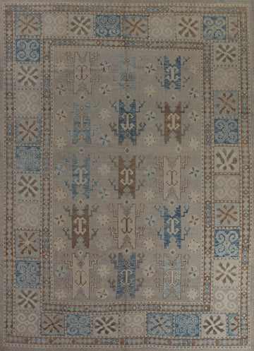 Vegetable Dye Wool Oushak Turkish Area Rug 8x10