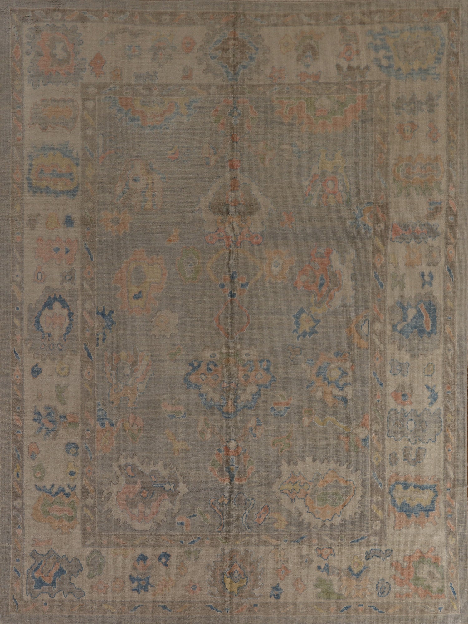 Vegetable Dye Oushak Turkish Area Rug 8x10