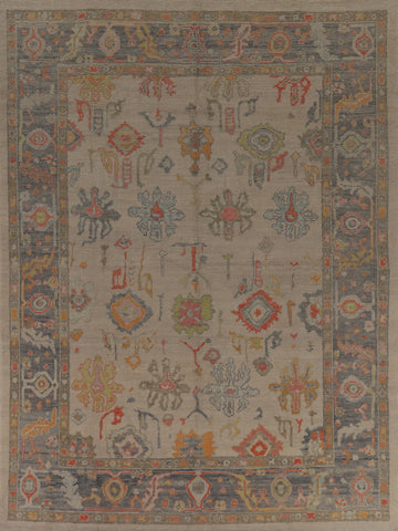 Vegetable Dye Oushak Turkish Area Rug 8x10