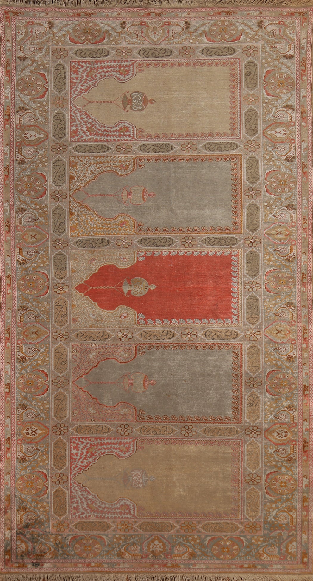 Pre-1900 Antique Anatolian Vegetable Dye Turkish Rug 4x7