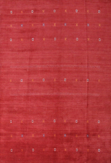 Handmade Wool Gabbeh Indian Area Rug 8x11