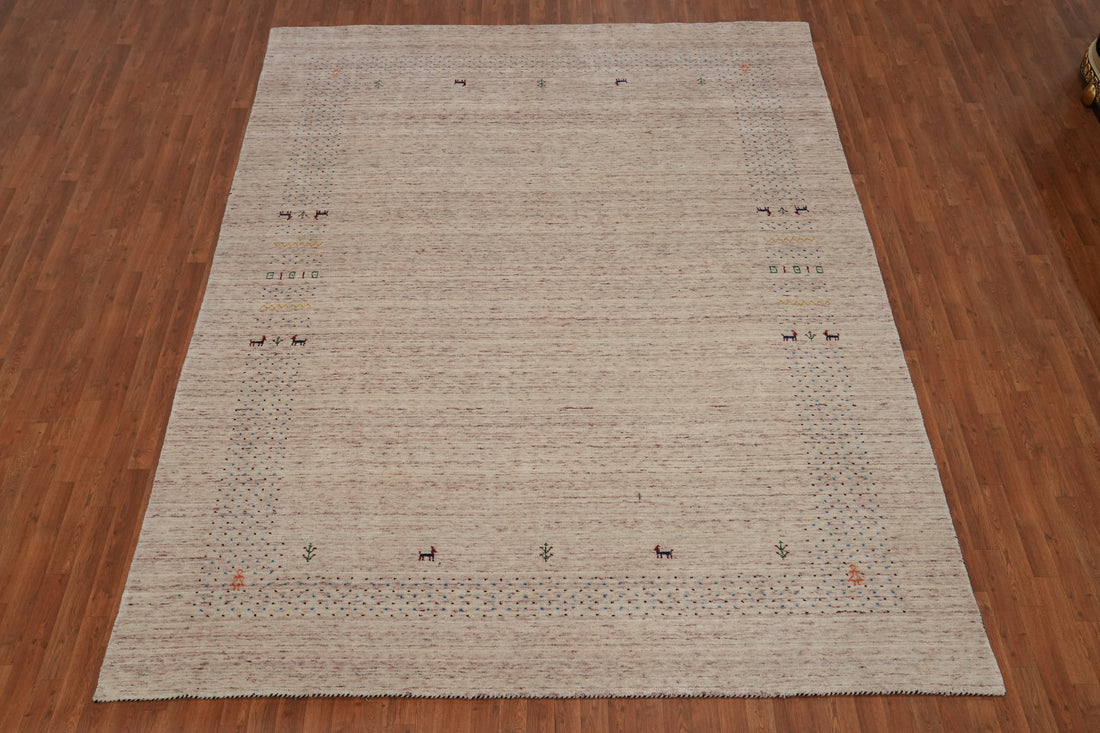 Handmade Gabbeh Indian Area Rug 9x11