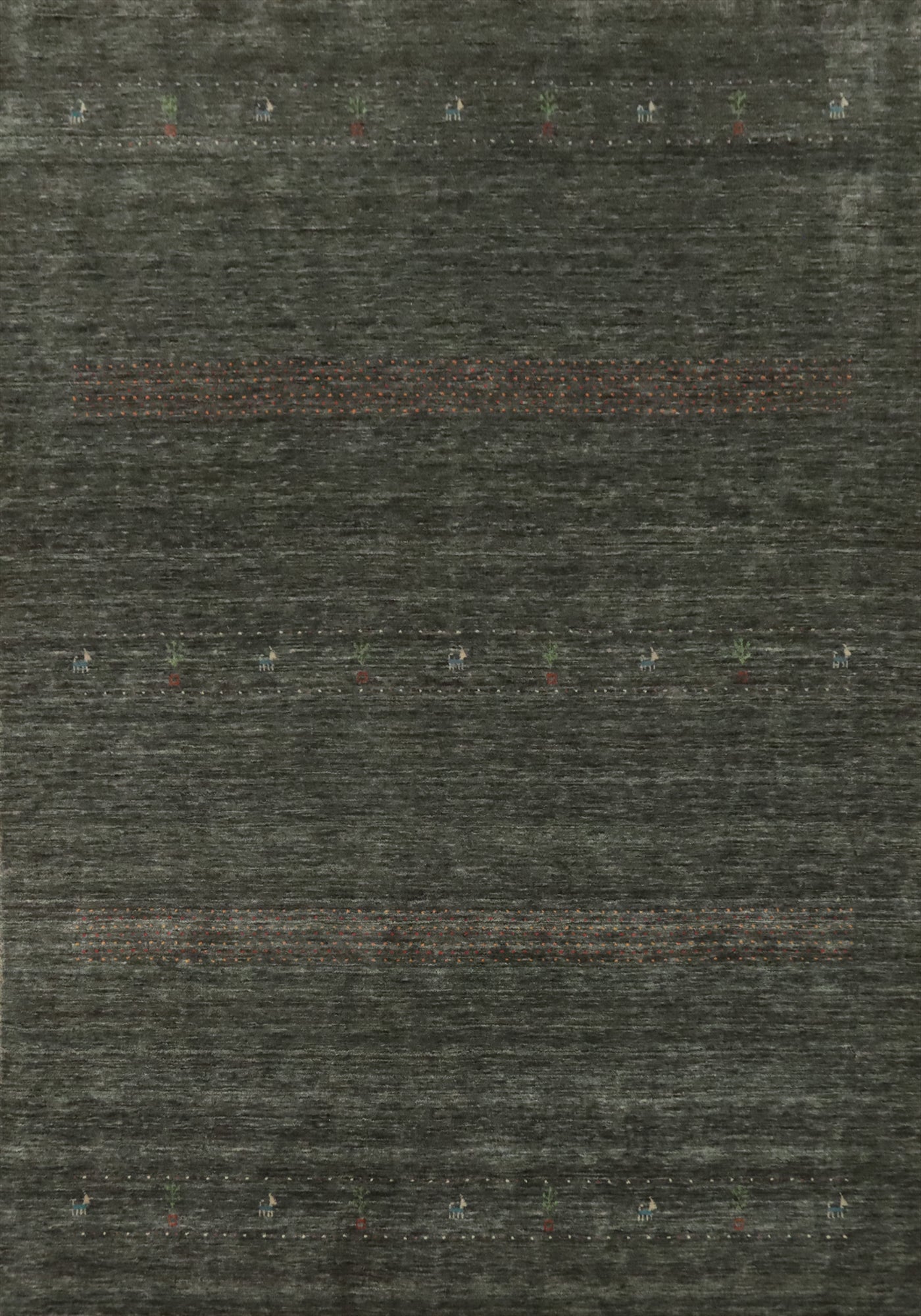 Wool Gabbeh Indian Area Rug 9x11