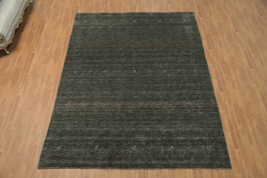 Wool Gabbeh Indian Area Rug 9x11