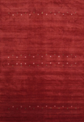Tribal Wool Gabbeh Indian Area Rug 8x11