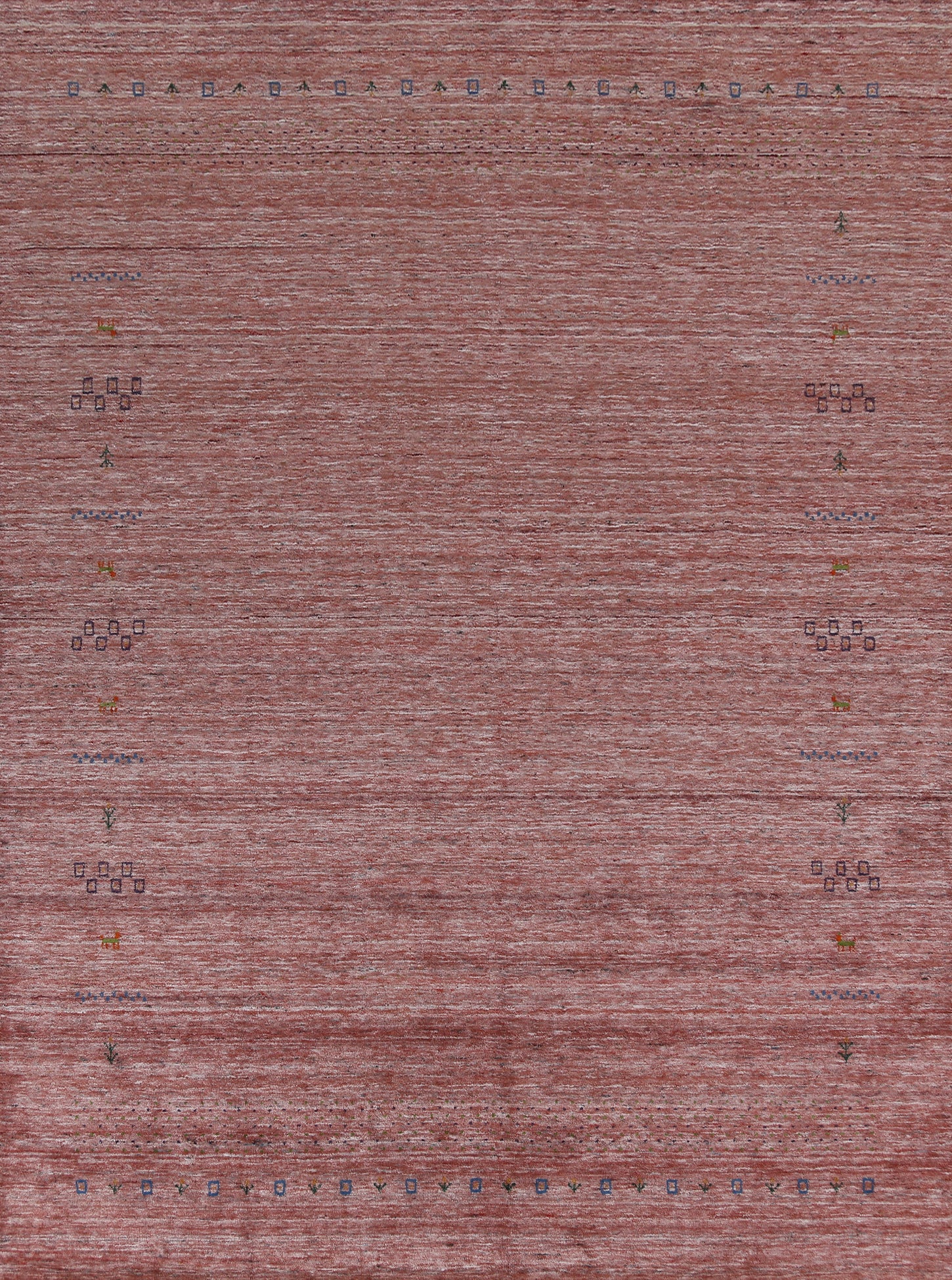 Handmade Wool Gabbeh Indian Area Rug 9x11