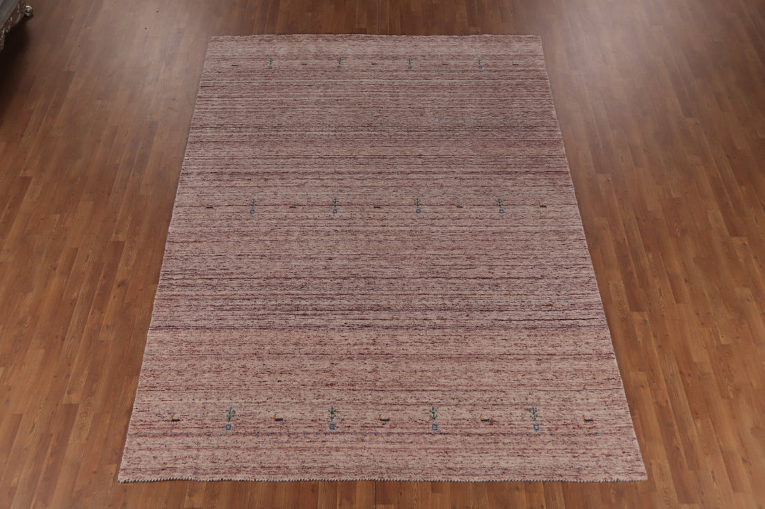 Tribal Wool Gabbeh Indian Area Rug 8x11