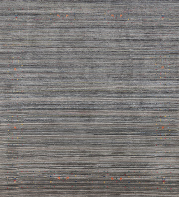Square Wool Gabbeh Indian Area Rug 8x8