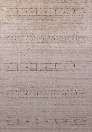 Little Animals Wool Gabbeh Indian Area Rug 9x11