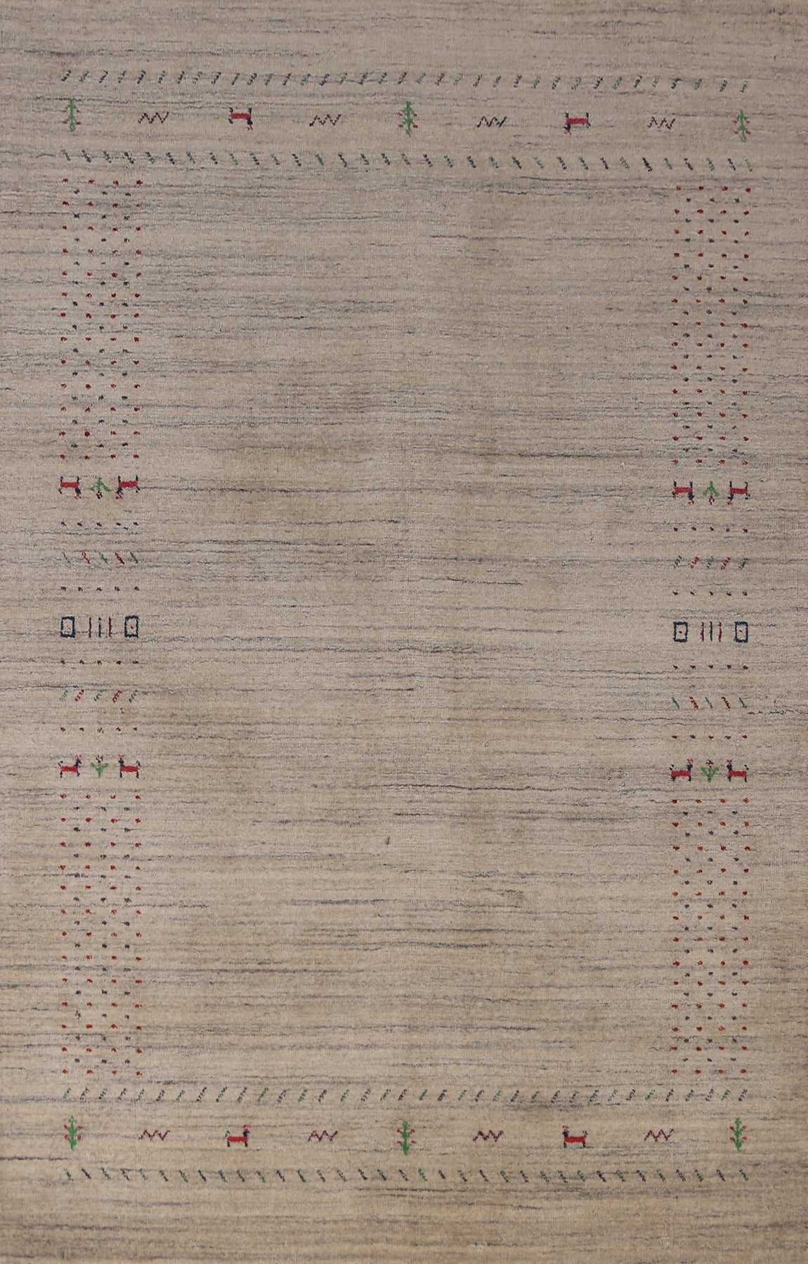 Handmade Gabbeh Indian Area Rug 5x8