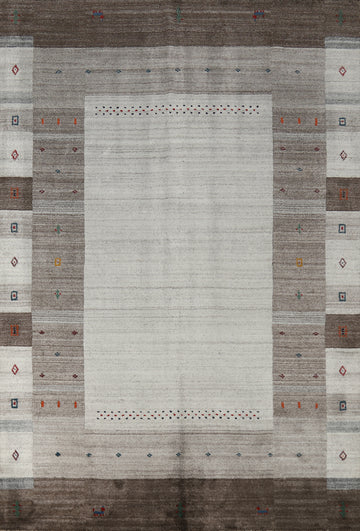 Handmade Wool Gabbeh Indian Area Rug 5x8