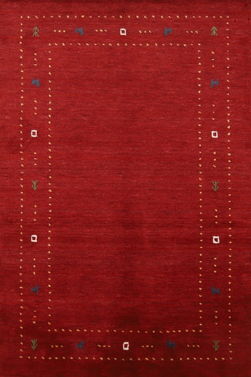 Handmade Gabbeh Indian Rug 4x6