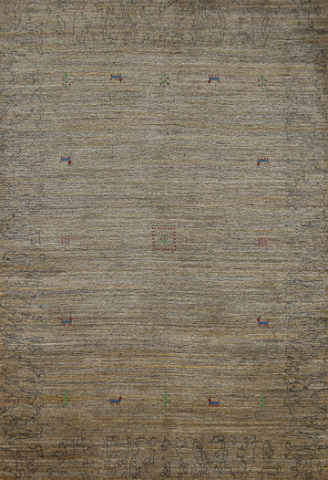 Handmade Gabbeh Indian Area Rug 5x8