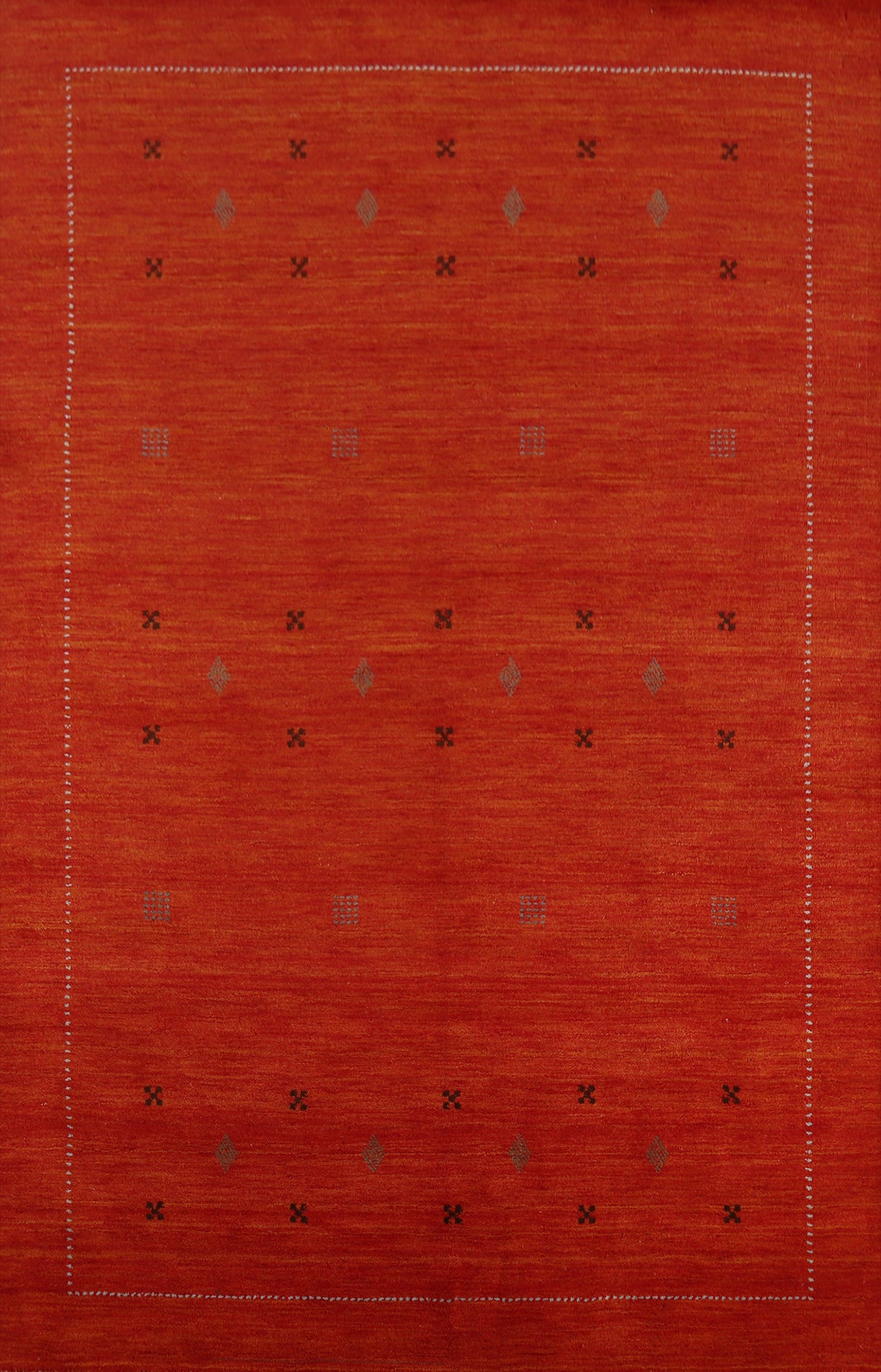 Handmade Wool Gabbeh Indian Area Rug 5x8