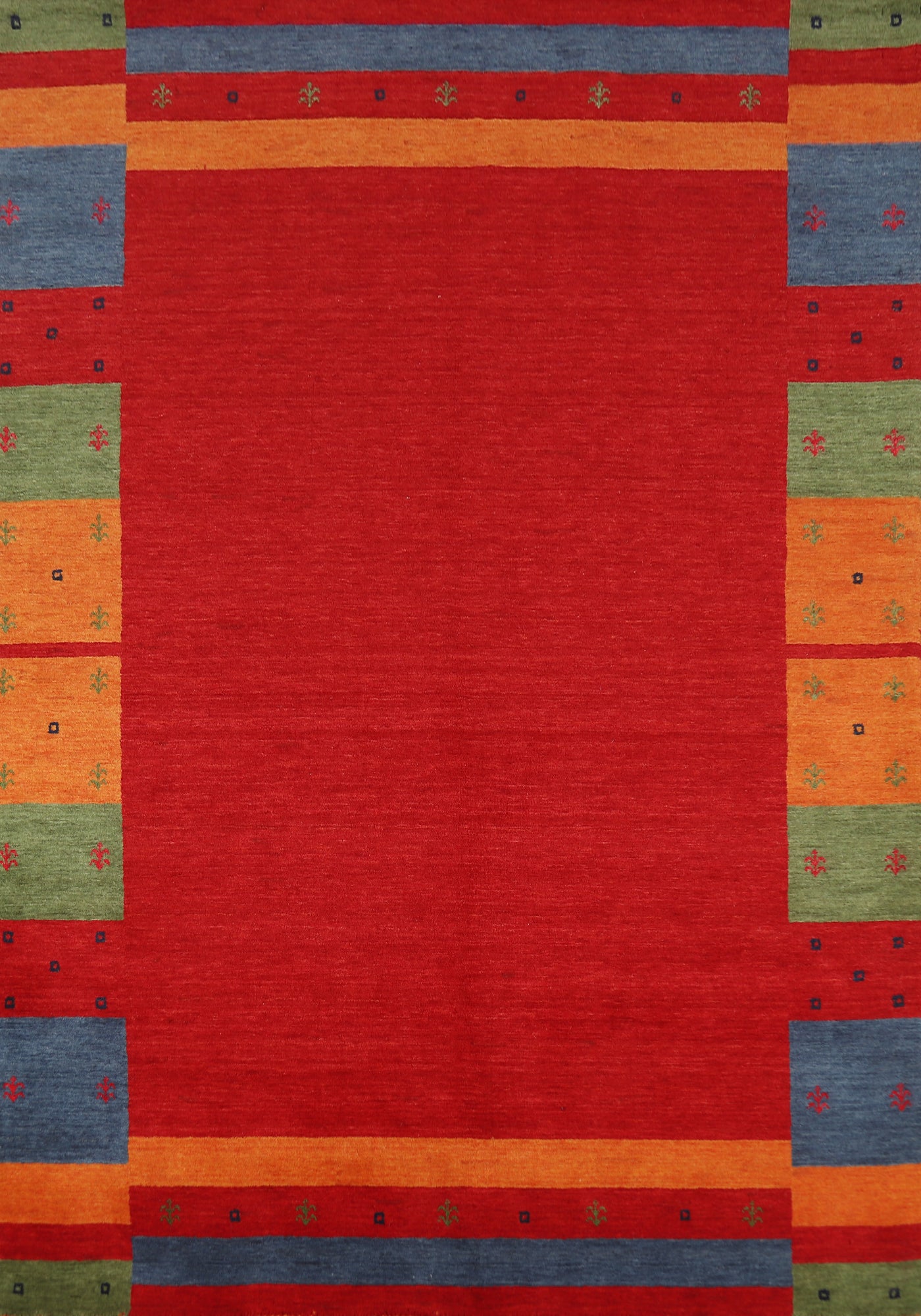 Tribal Wool Gabbeh Indian Area Rug 6x8