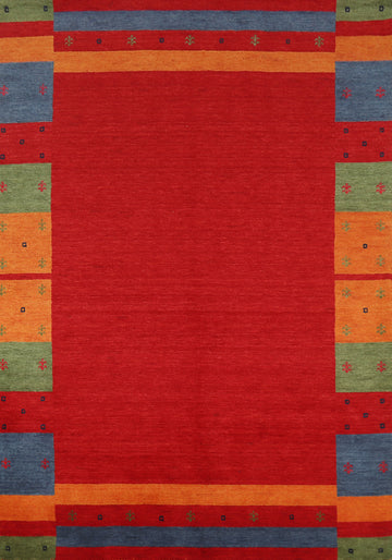 Tribal Wool Gabbeh Indian Area Rug 6x8