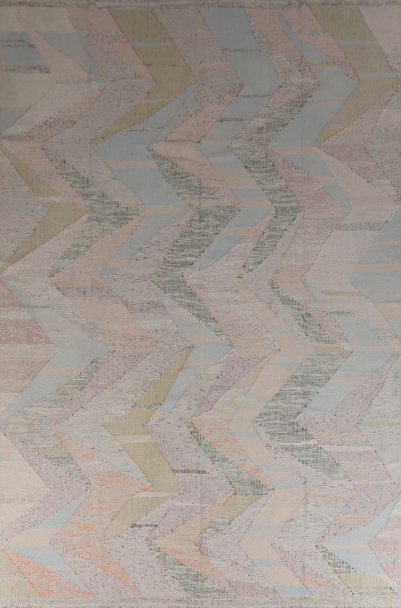 Contemporary Wool Kilim Turkish Area Rug 10x13