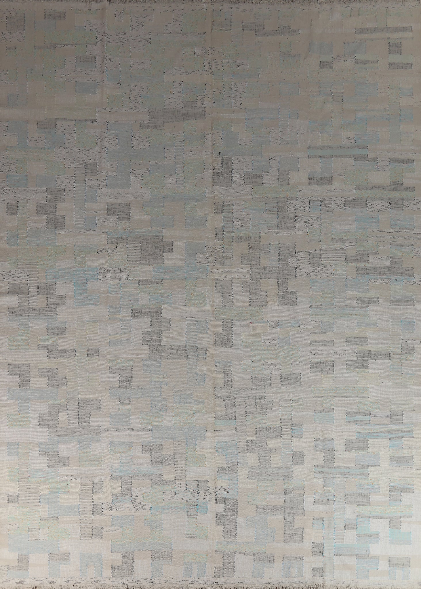 Contemporary Wool Kilim Turkish Large Rug 12x15