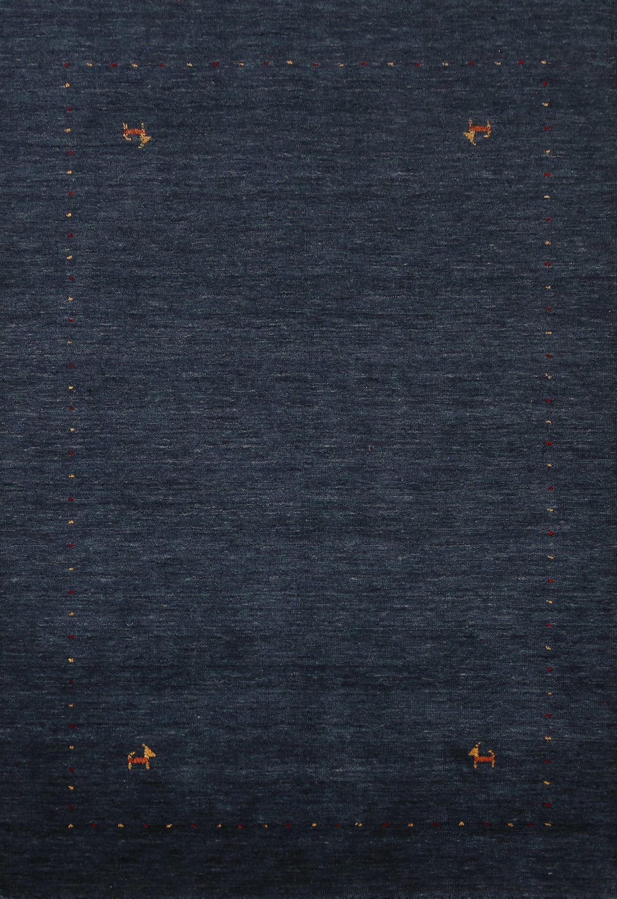 Navy Blue Tribal Gabbeh Indian Rug 4x6