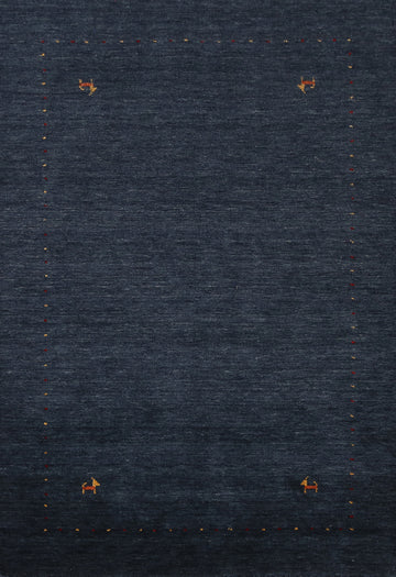 Navy Blue Tribal Gabbeh Indian Rug 4x6