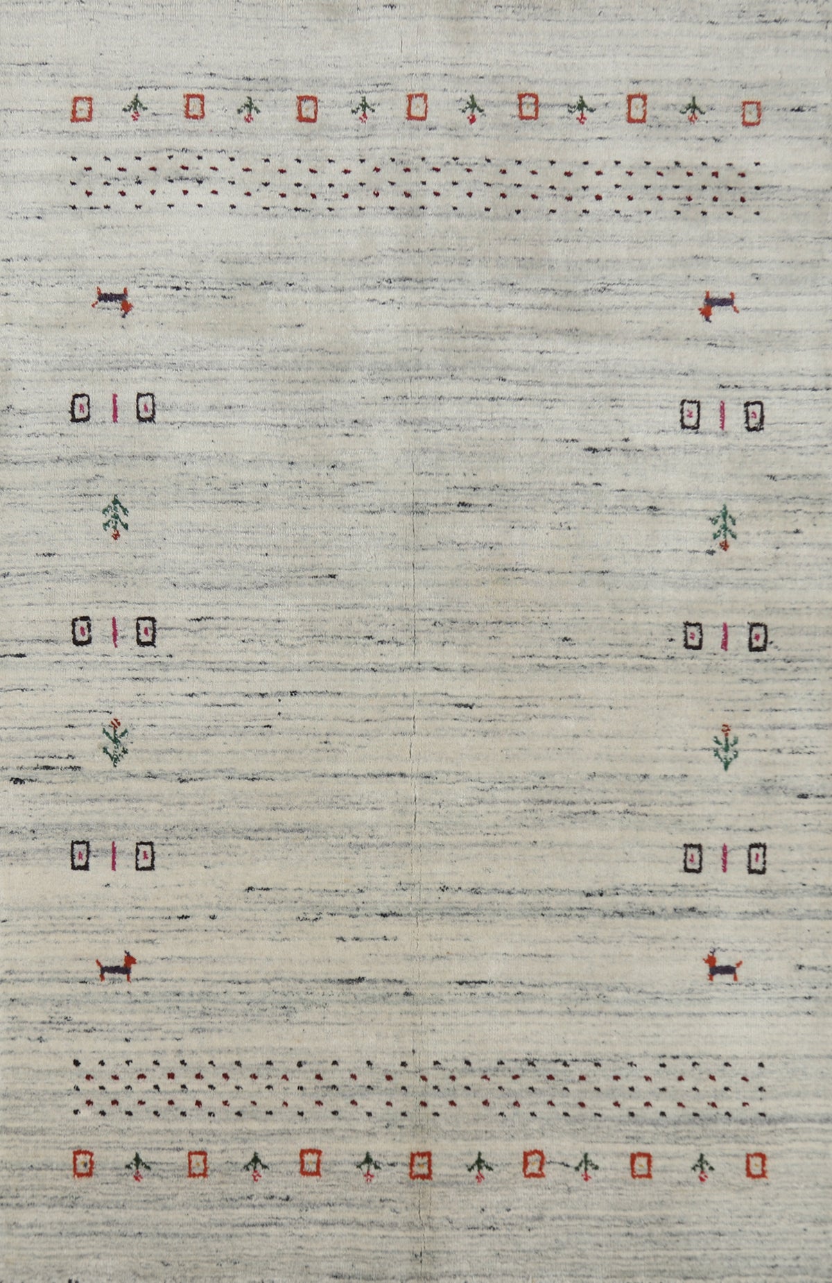 Tribal Gabbeh Indian Rug 4x6