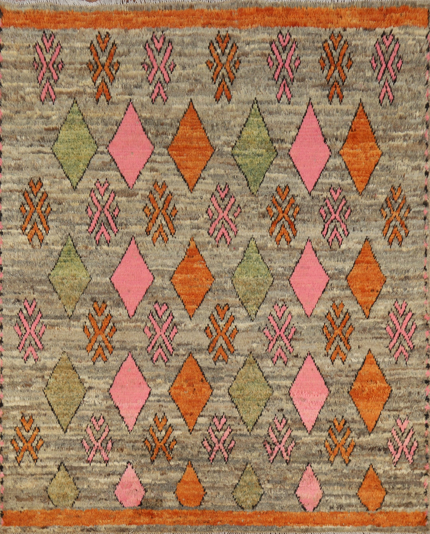 Square Wool Geometric Moroccan Oriental Area Rug 6x6