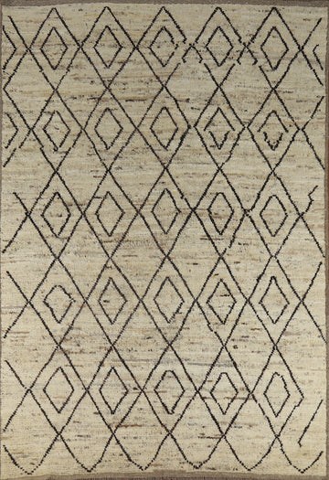 All-Over Trellis Moroccan Oriental Area Rug 7x10