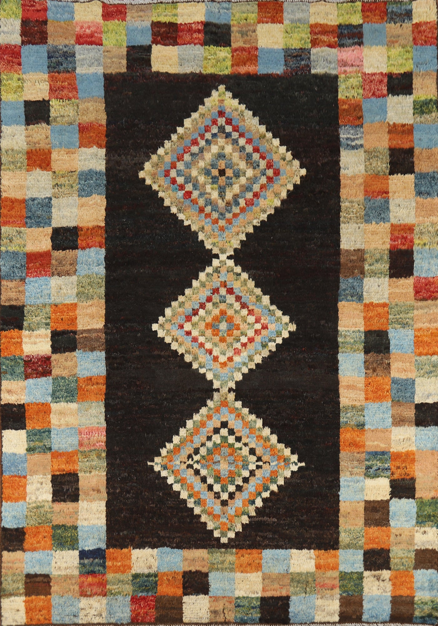 Checkered Moroccan Oriental Area Rug 6x8