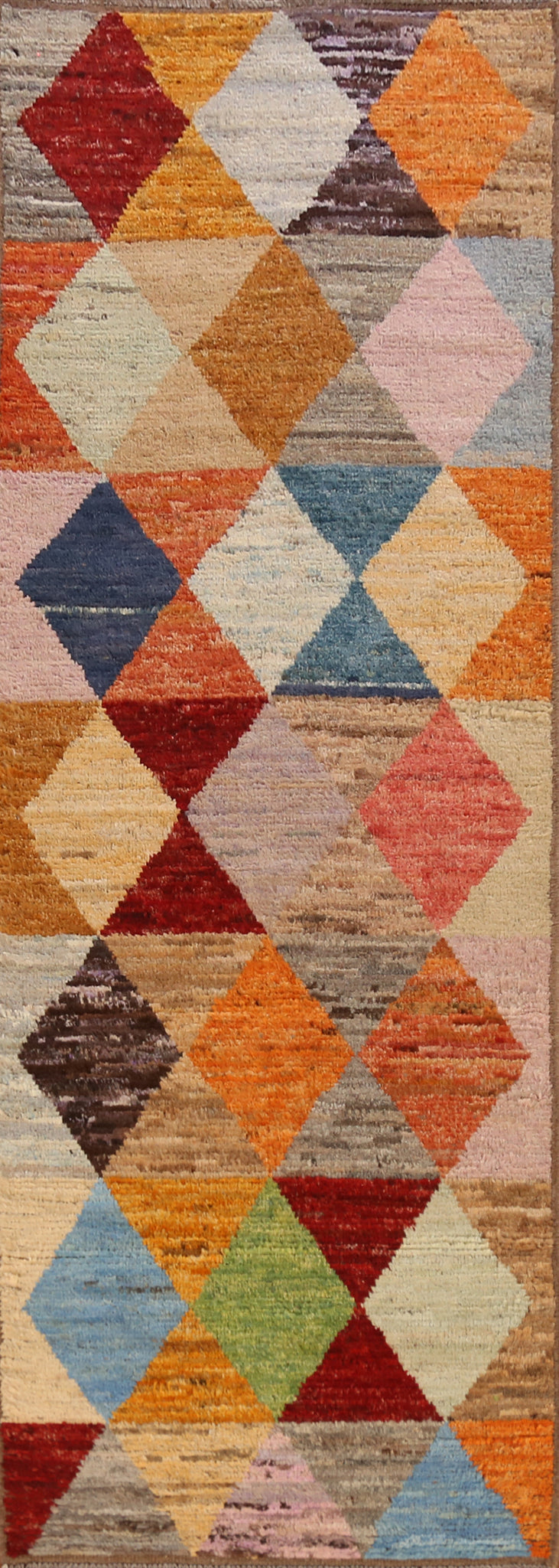 All-Over Trellis Moroccan Oriental Runner Rug 3x10