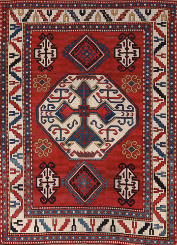 Vegetable Dye Anatolian Turkish Area Rug 6x8