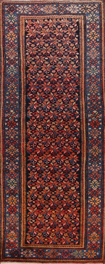 Vegetable Dye Malayer Persian Runner Rug 4x10