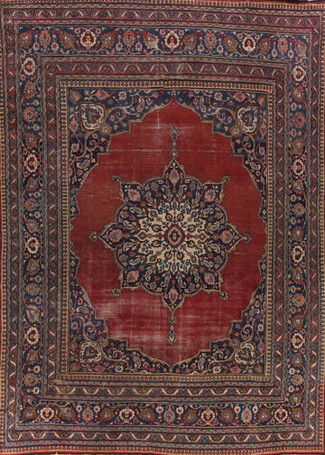 Pre-1900 Vegetable Dye Dorokhsh Persian Large Rug 11x14