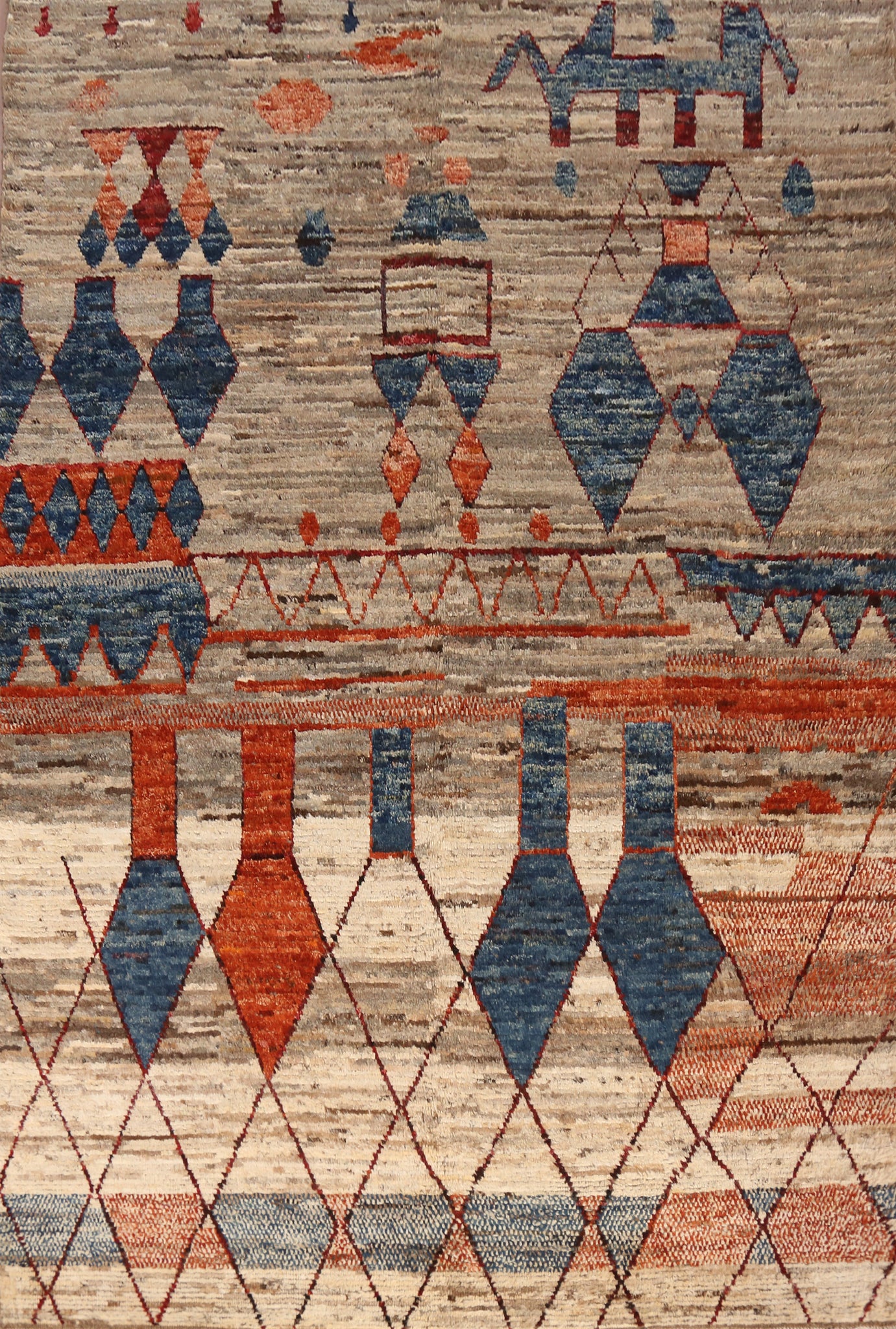 Geometric Moroccan Oriental Area Rug 7x10