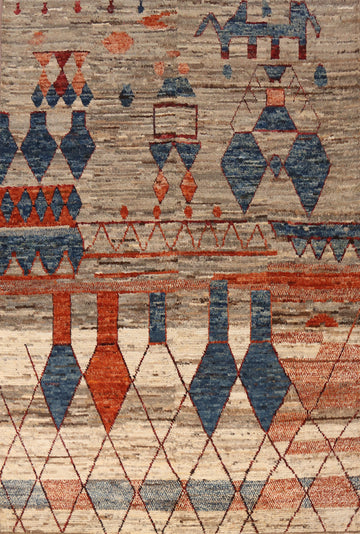 Geometric Moroccan Oriental Area Rug 7x10