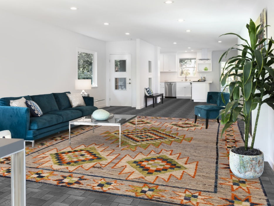 Geometric Moroccan Oriental Area Rug 10x13