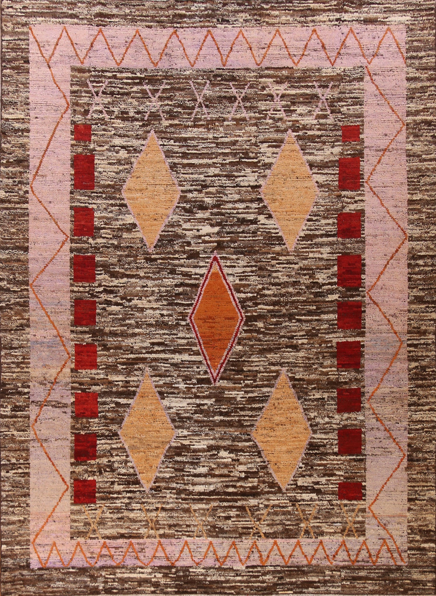 Geometric Moroccan Oriental Large Rug 11x13
