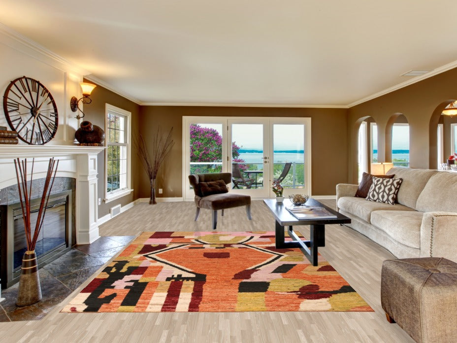Geometric Moroccan Oriental Area Rug 7x10