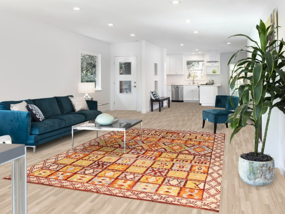 Geometric Moroccan Oriental Area Rug 7x10
