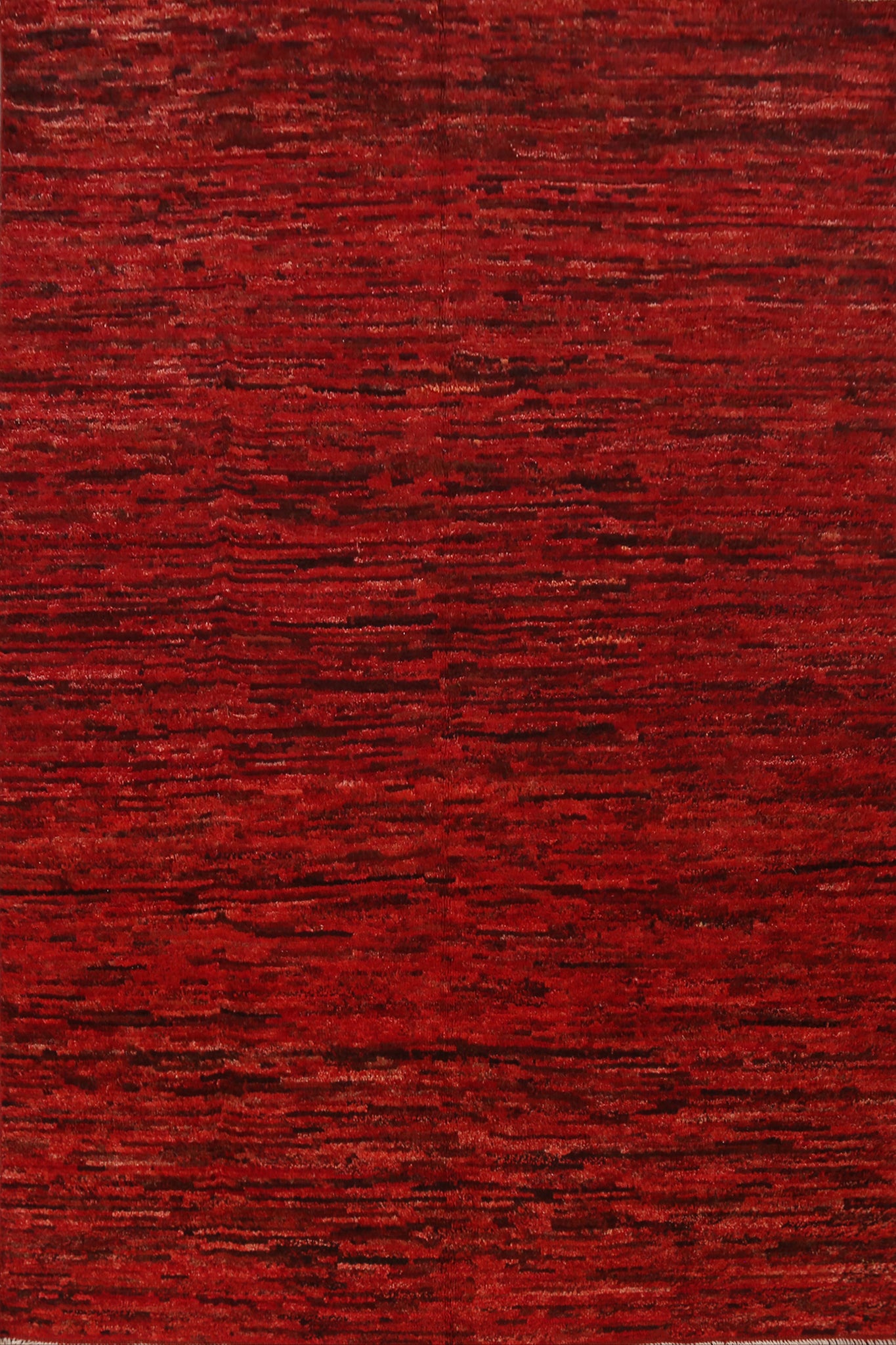 Red Wool Handmade Moroccan Oriental Area Rug 7x10