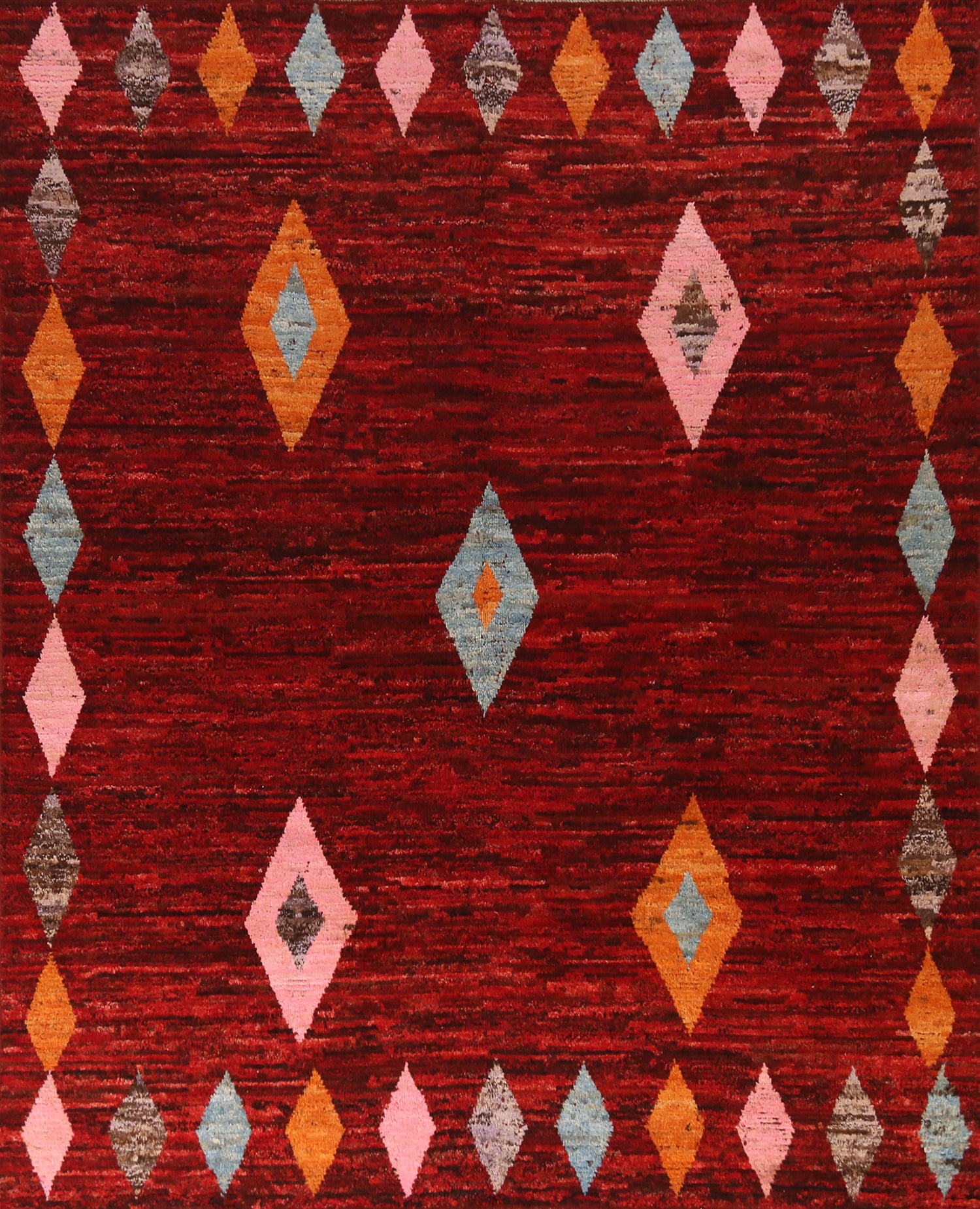Red Wool Moroccan Oriental Area Rug 8x10