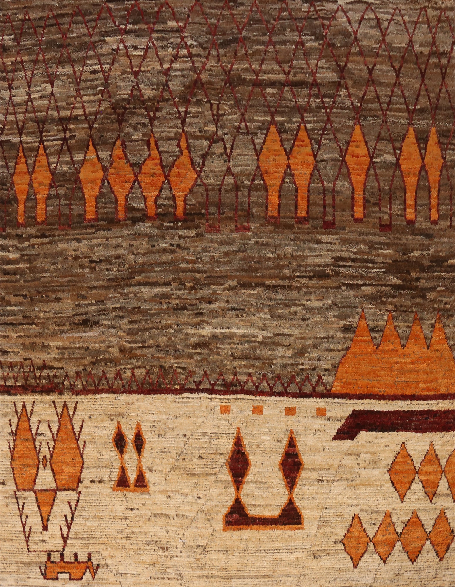 Brown Geometric Moroccan Oriental Area Rug 8x10